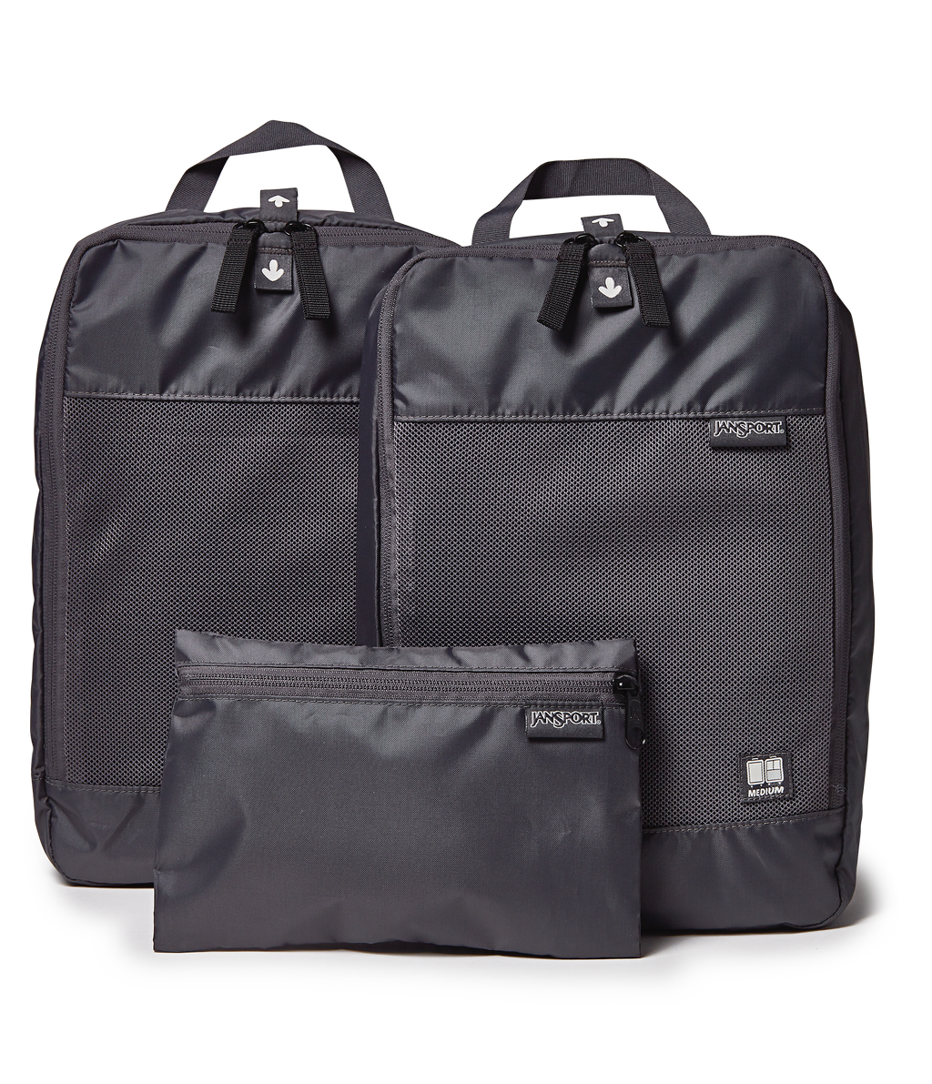 26" Checked Luggage Packing Cubes Smokey Grit Set