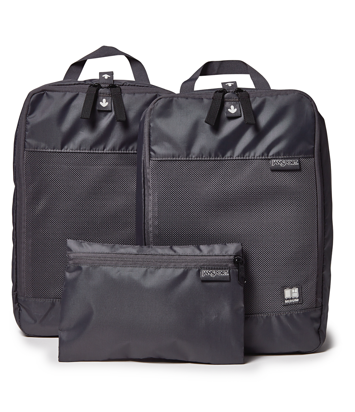 26" Checked Luggage Packing Cubes Smokey Grit Set
