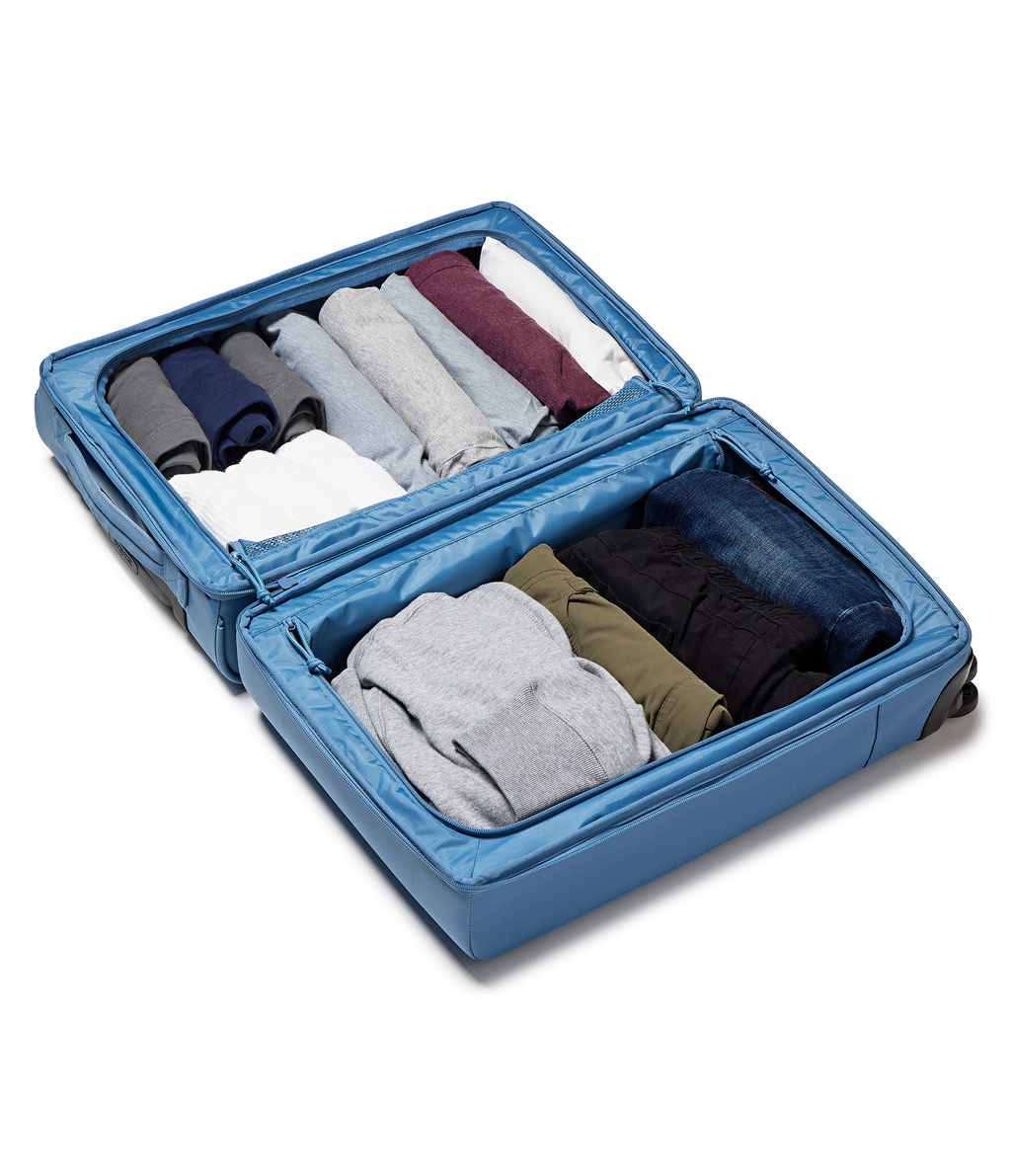 22" Carry On Luggage Toiletry Bag Elemental Blue Set