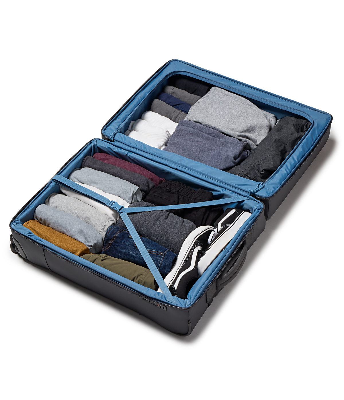 26" Checked Luggage Packing Cubes Smokey Grit Set