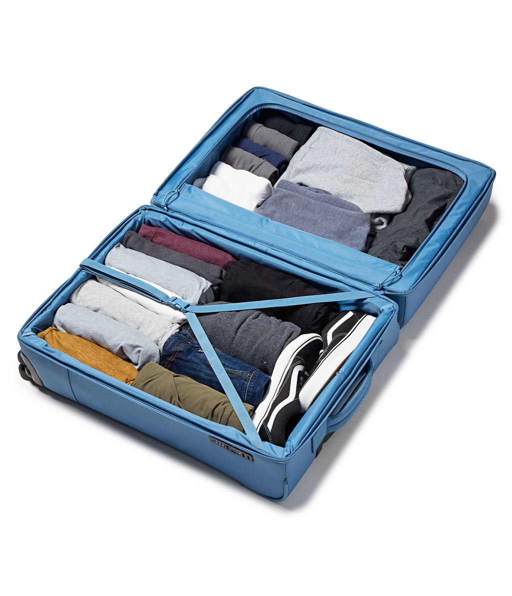 26" Checked Luggage Packing Cubes Elemental Blue Set