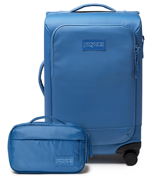 22" Carry On Luggage Toiletry Bag Elemental Blue Set