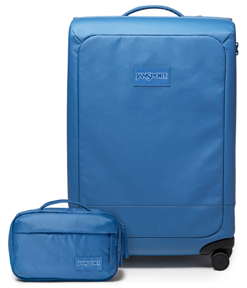 26" Checked Luggage Toiletry Bag Elemental Blue Set